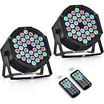 Amazon.com: CO-Z Stage Lights 36 RGB LED Par Lights with